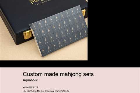 custom made mahjong sets