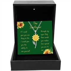 Sunflower Necklace - Radiant Jewelry, ideal Gift for Mothers day