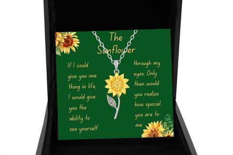 Sunflower Necklace - Radiant Jewelry, ideal Gift for Mothers day